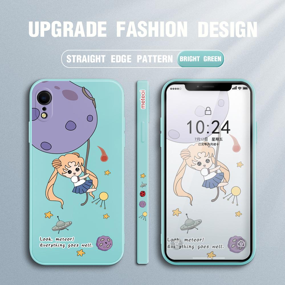 Lovely Cartoon Girl Phone Case for Redmi Xiaomi POCO Note 10 Pro 9 9A 9T 10C 8 7 11 Lite 5G X3 M3 Square Edge Creative Camera Soft TPU Cover