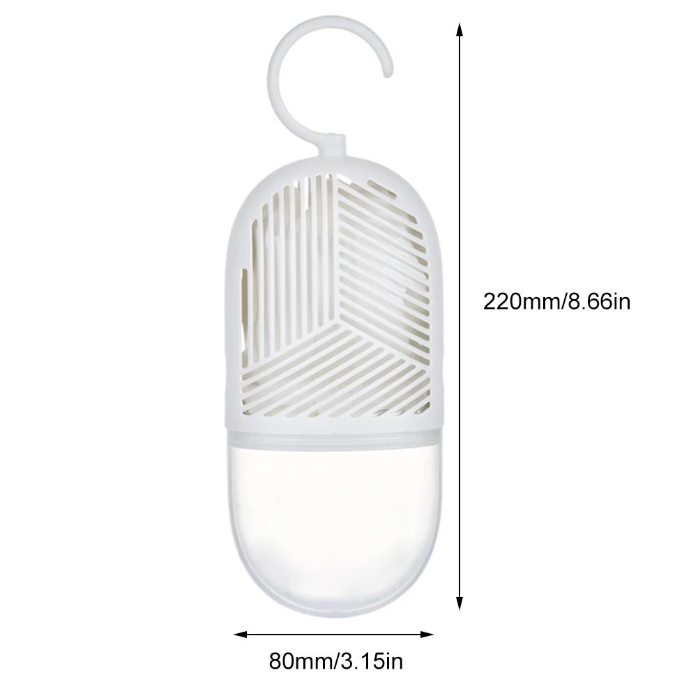 

1-5 шт. коробка для осушителя воздуха для одежды, антиплесневый подвесной осушитель воздуха с водосборником и крюком, съемный для спальни дома 1PCS белый