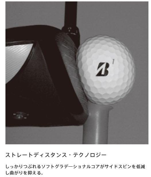 BRIDGESTONE SUPER STRAIGHT Golf 2025 Pearl Pack of T5GX Balls, Model, White, 12,