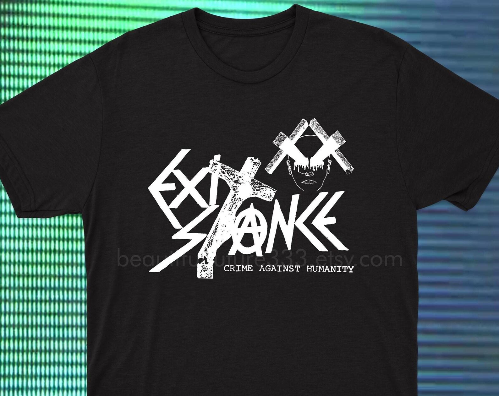 Exit Stance T shirt Anarcho Punk UK82 XL