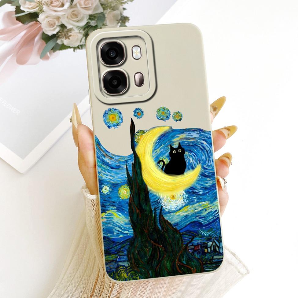 For Oppo A6s 4G CPH2815 Casing For Oppo A6s 5G CPH2789 Case Cover Luxury Fashion Cute Cartoon Funny Painted Silicone Phone Case