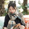 Autumn and Winter Warm Korean Style Scarf for Women New Circle Yarn Galaxy Imitation Cashmere Thickened and Warm Japanese All Match Scarf for Women
