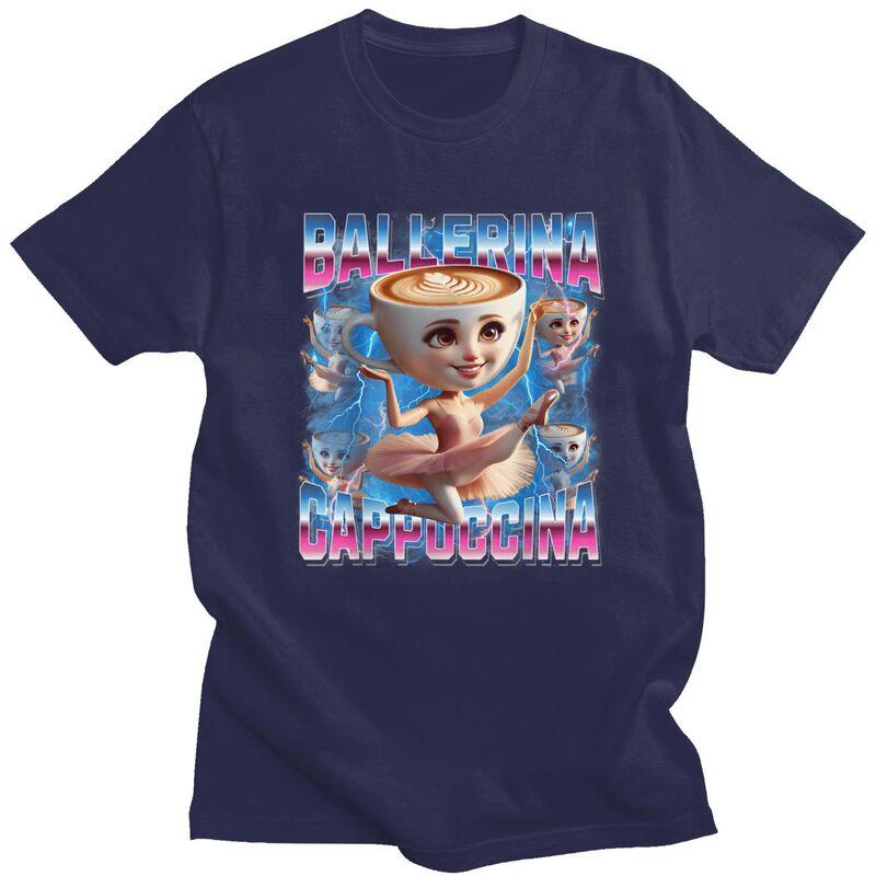 

Italian Brainrot Ballerina Cappuccina Meme TShirt 100 Cotton Tees Shirt Streetwear Tshirt Casual ShortSleeve Clothing 4XL