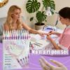 12 Colors Nails Art Markers Gel Polish Pens for Beginners DIY Manicure Design Salon Professional Nail Painting Kit with Fine Tip
