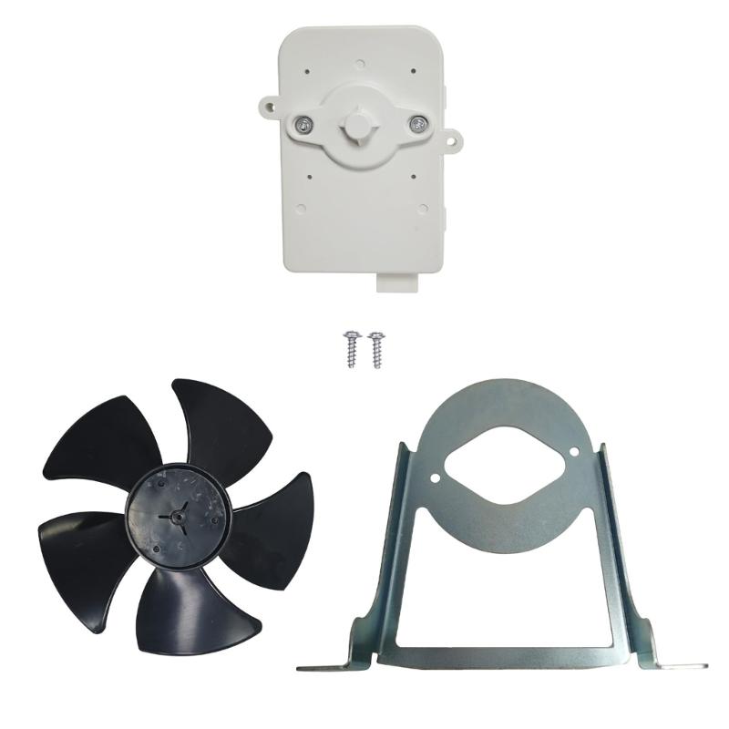 

High Performances Fridge Cooling Fan Motor Replacement Universal Compatibility Low Noise Quick Assembly Plastic Texture 1