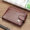 Casual Men's Wallet In the Factory, Short Leather Buckle, Dollar Bag, Horizontal Wallet Walle.