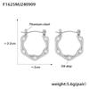Gold-Plated Titanium U-Shaped Drip Oil Ear Cuffs - European & American Style Earrings for Women