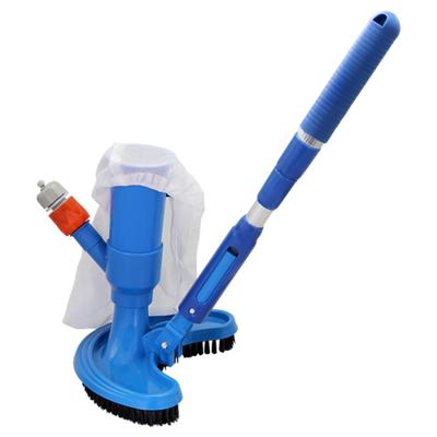 Manual Pool Vacuum with Retractable Handle Portable Handheld Bottom Cleaner for Pool Spa Pond Garden Heavy Duty Debris Collector