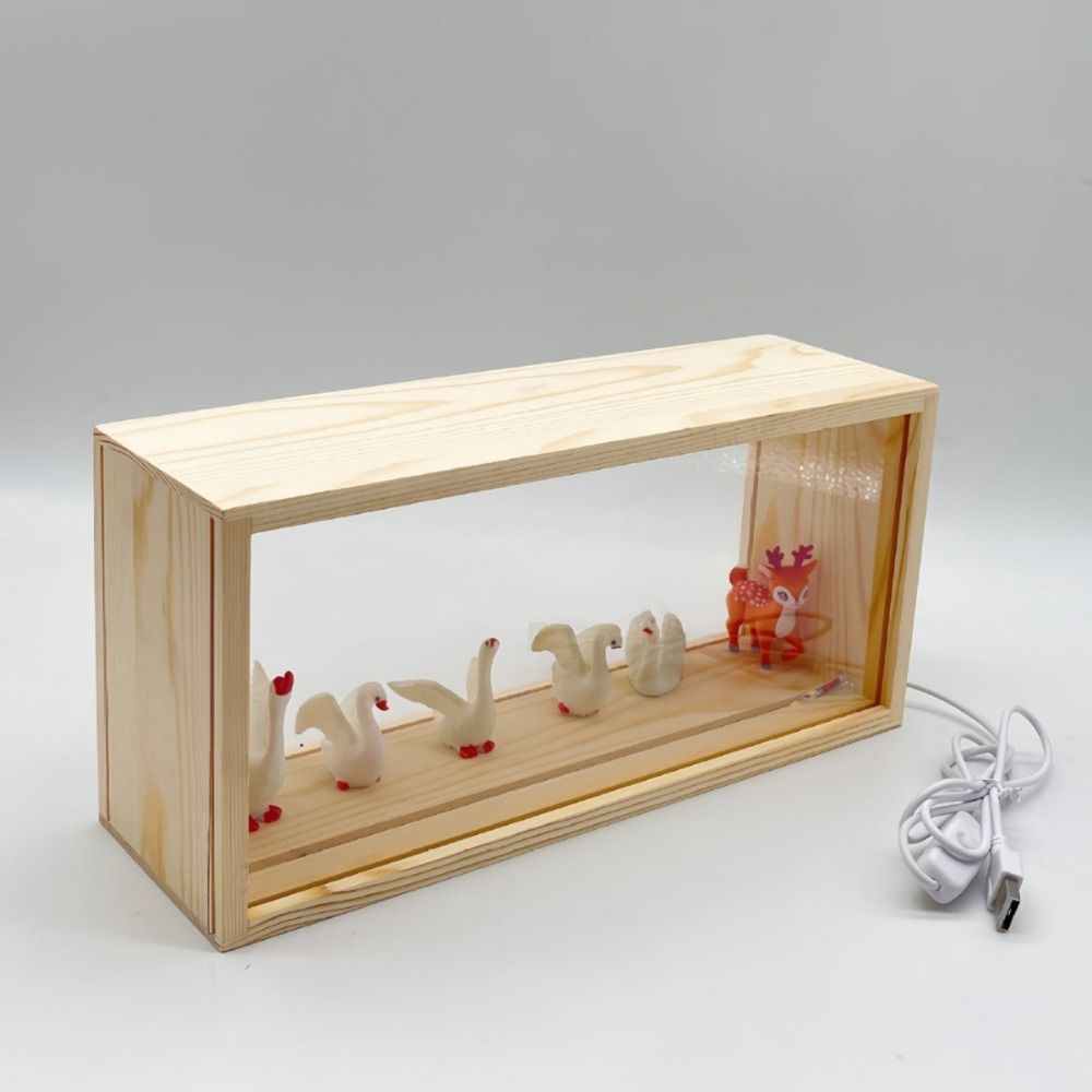 Creative Shadow Box Frame DIY Figures Display Case LED Light Photo Frame  Wedding Gift