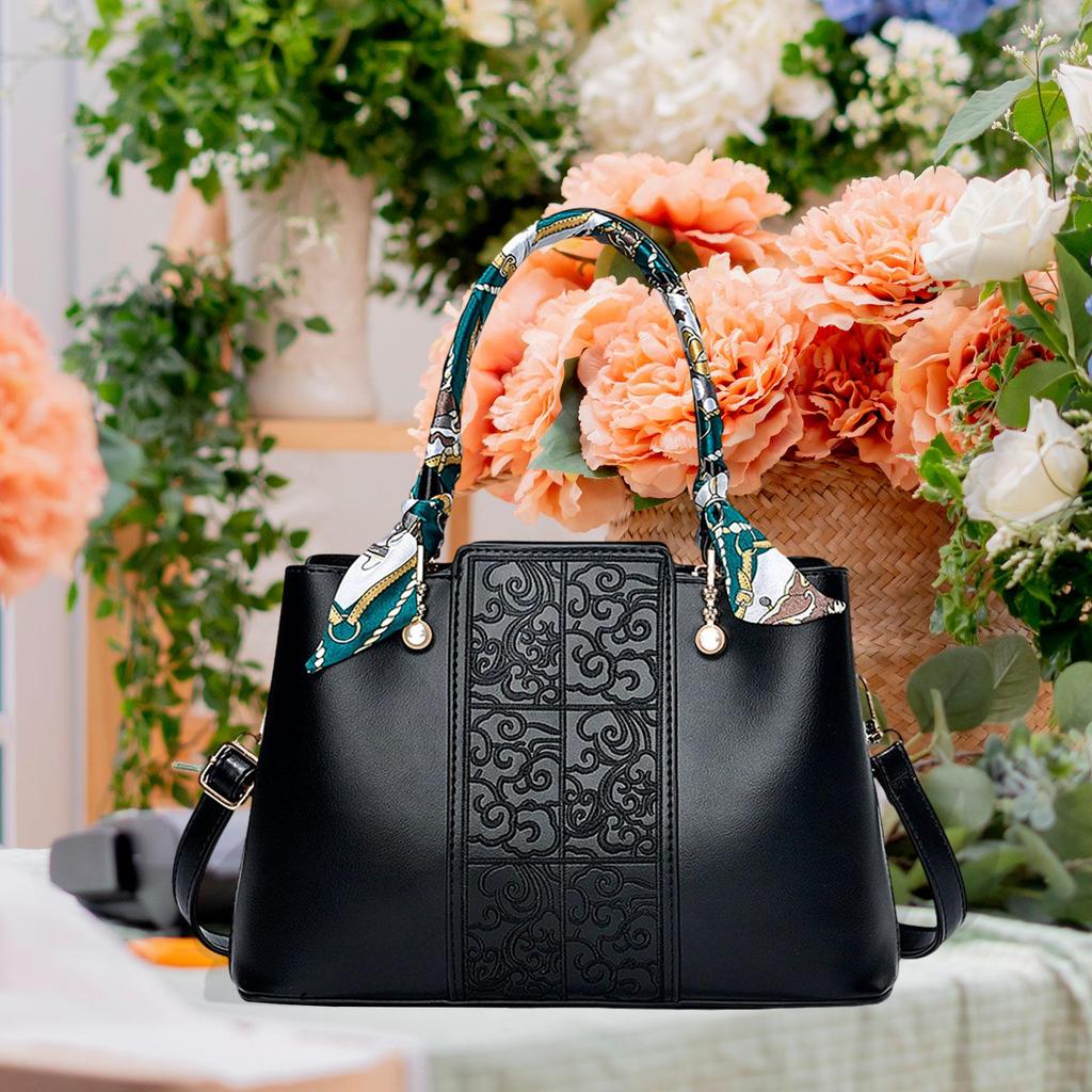 Handbag for Women Fashion Carrier Crossbody Bag Shopping Traveling Daily Black
