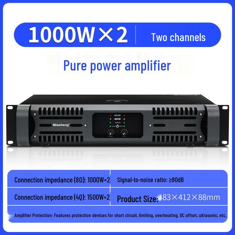 QIASHENG Professional Amplifier for Stage, Conference, KTV, Bar, or Wedding Events