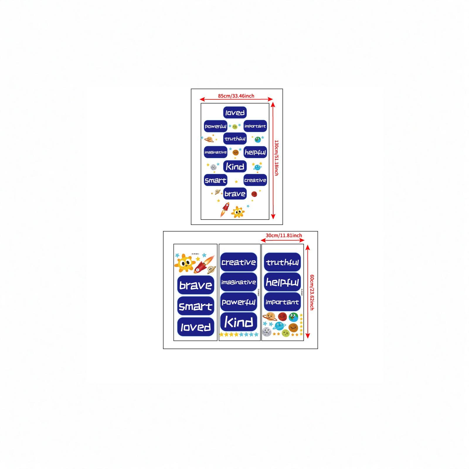 5571 Cartoon Hopscotch Floor Stickers for Kids, Kindergarten Jump Game Wall Decals