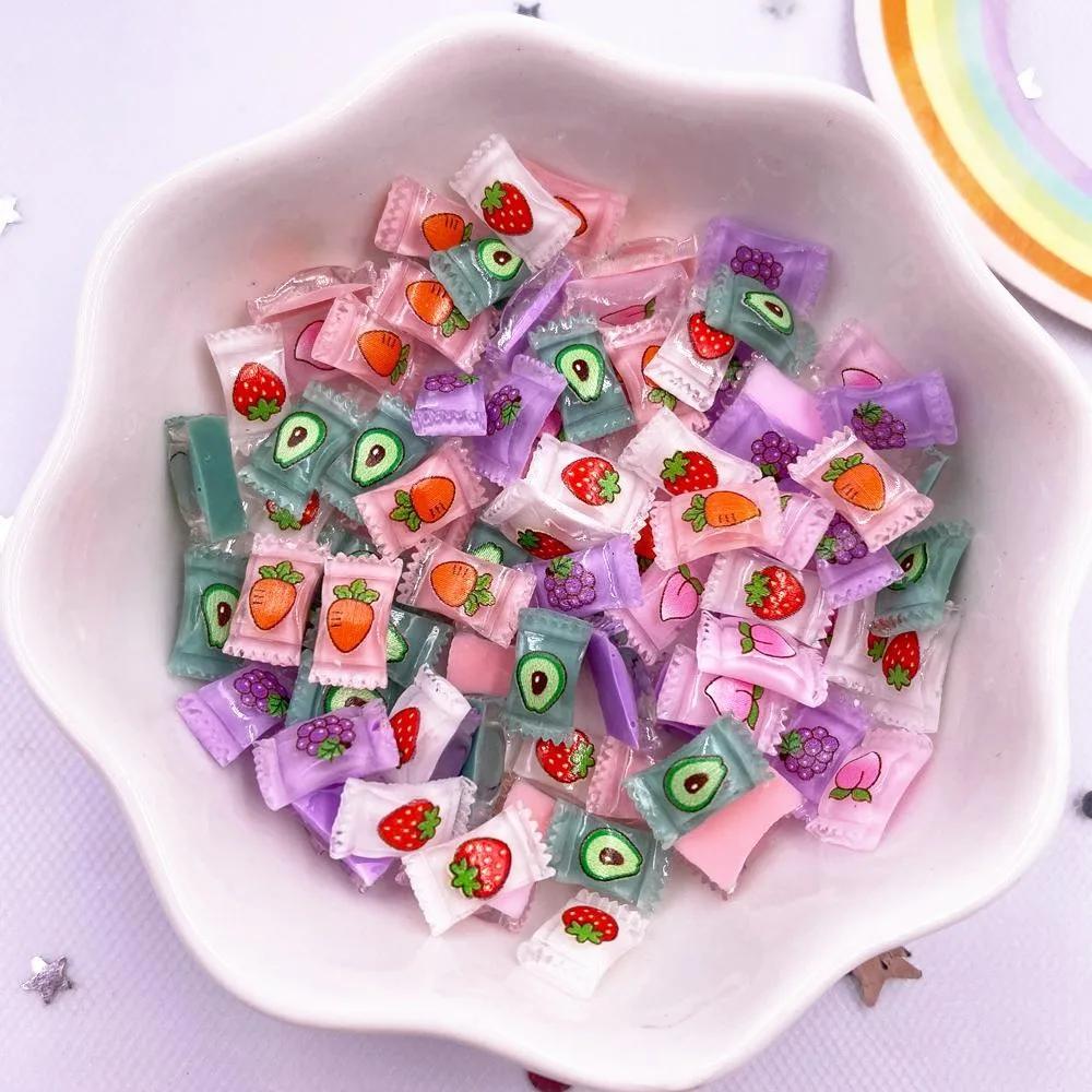 20 PEÇAS Mini Doces Coloridos para Casa de Bonecas Miniaturas Mini Comida para Artesanato Resina Minúscula para Cozinha de Casa de Bonecas Decoração de Micro Paisagismo