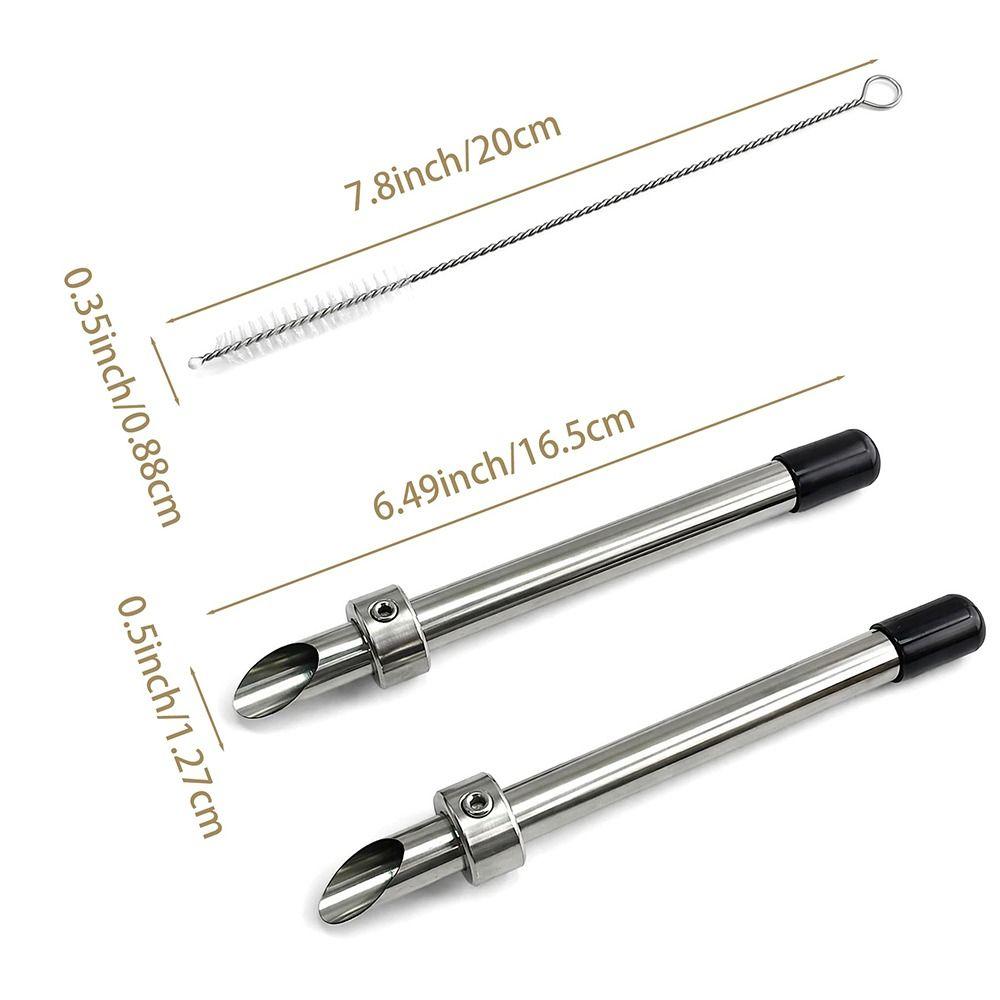 Stainless Steel Plastic Lid Hole Punch Reusable Straw Punch Tool Bubble Tea Cups