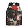 Mega Man Animated Rucksack  Women Polyester Camping Rucksacks Durable Kawaii Schoolbags Rucksack Crafted with Care and Precision
