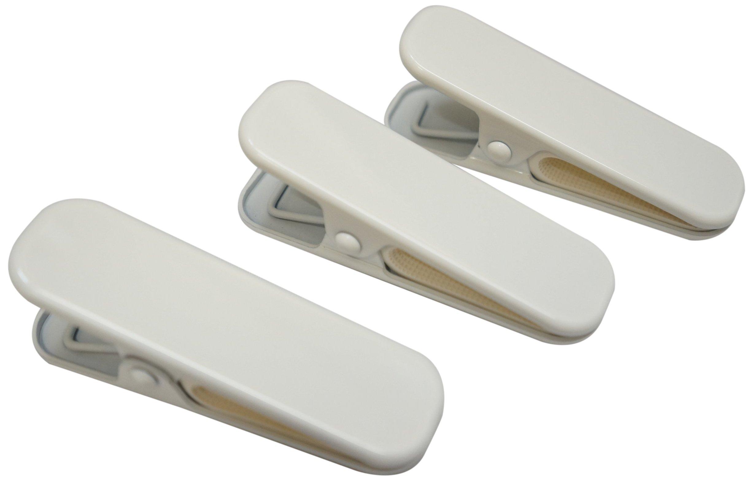 

Kimono clips, white, large, 3 pieces