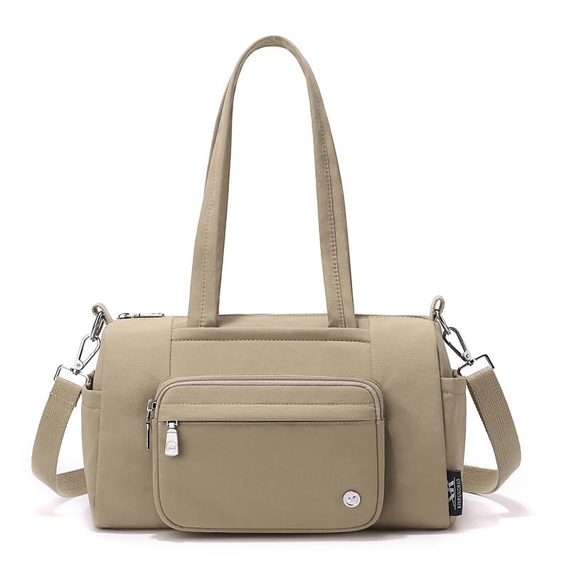Solid Color Large Capacity Shoulder Bag Women's Tote Bag