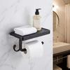 Antique Carved Tissue Roll Rack Vintage Paper Dispenser Bathroom Accessory Storage Rack  Toilet