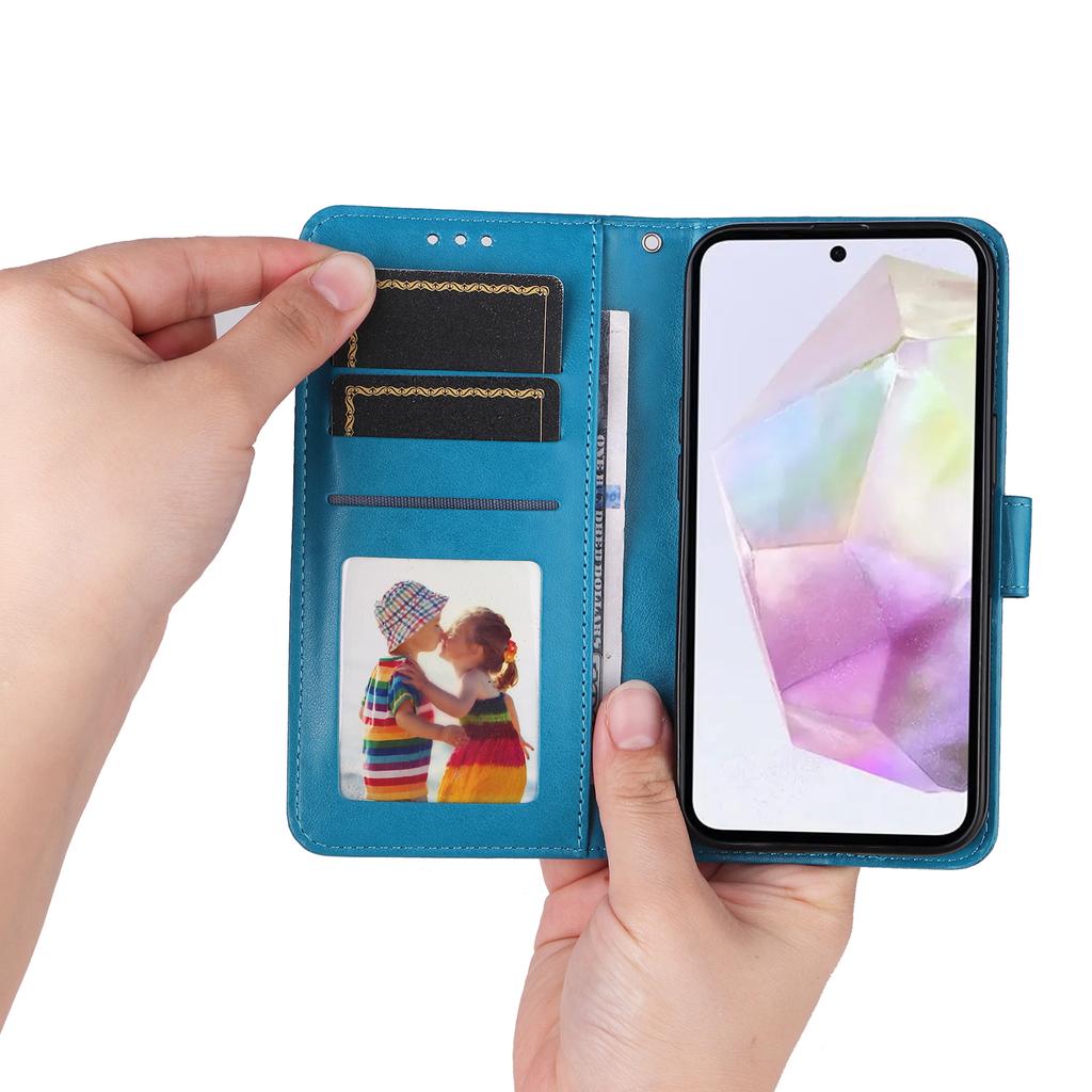 For Samsung Galaxy M35 5G Wallet Case PU Leather Sunflower Phone Cover Stand View