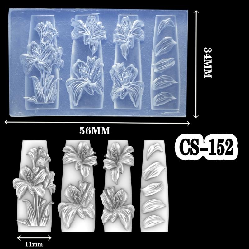 Silicone Nails Embellishment Molds Flower Theme Small Accessories Crafting Molds Suitable for Beauty Enthusiasts Present