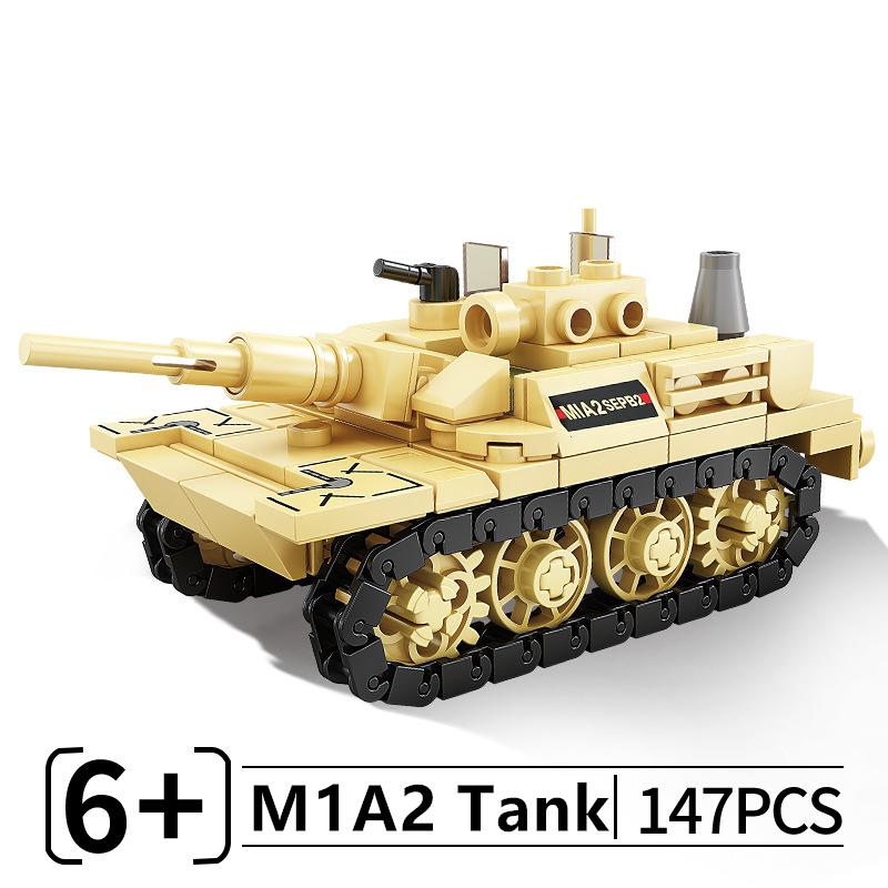 MOC 99A Main Battle Tank M1A2 War Military City Vehicle Car Building Blocks Classic Model Bricks Kits Sets Ideas
