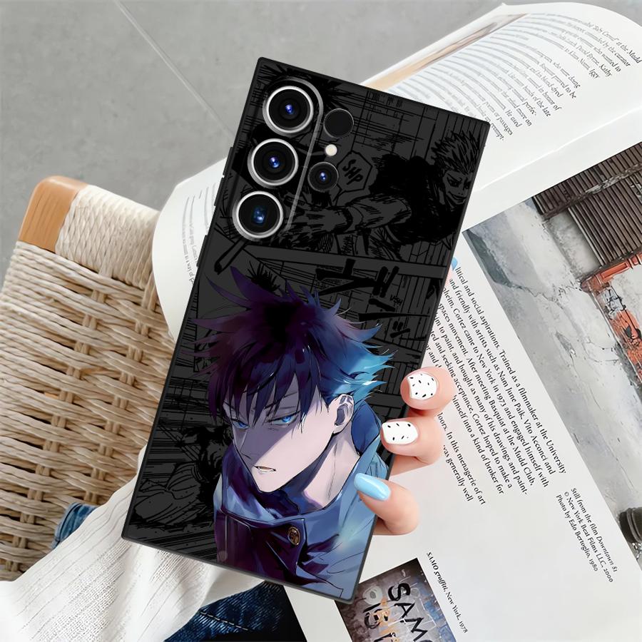 Anime J-ujutsu Cool Kaisen Case for Samsung Galaxy S25 Ultra S24+ S25+ S9 S20 S21 S22 S24 Plus S23 FE Soft Back Phone Cover