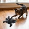 Realistic Electric Spider Cat Toy Rechargeable Simulation Animal Pet Plush Spider Toy Crawling Action Halloween Mobile Spider