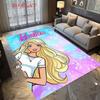 Classic Barbie Blonde Character Art Carpet Home Decor Suitable For All Seasons Gift Bathroom Mat Fashion