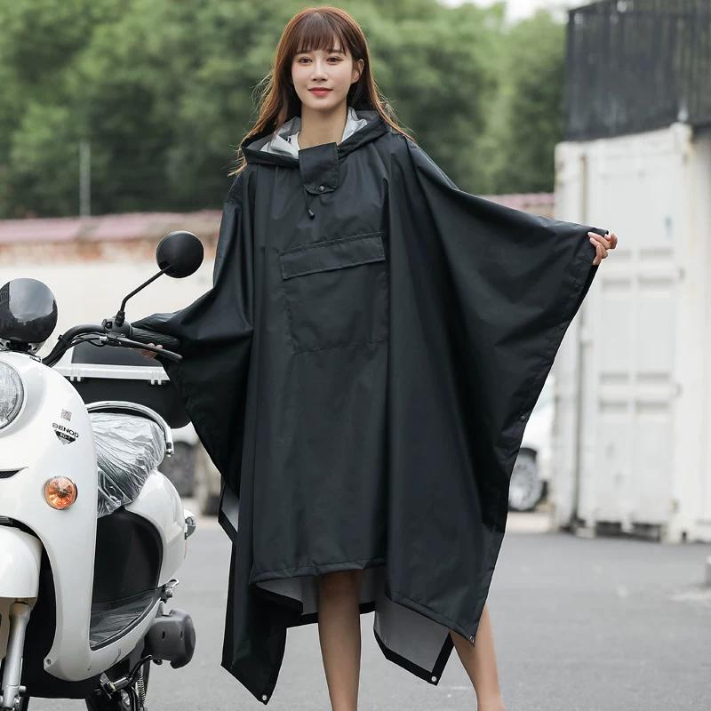 Cycling Cape Raincoat Plus Size Extra Long Outdoor Cycling Electric Bicycle Poncho Thickened Waterproof Men and Women Same Style