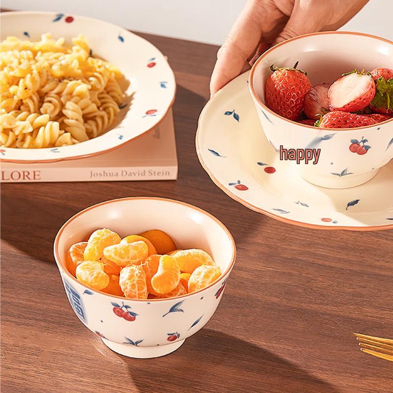 BAILOCK Happy Fortune Ceramic Dinnerware Set (6-Piece)