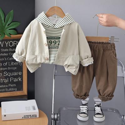 Kids Casual Long-Sleeve Set, Comfortable Daily Wear Outfits
