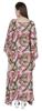 Moomaya Long Kaftan Maxi Dress For Women  s Kimono Sleeves Beachwear Cover Up Plus Size