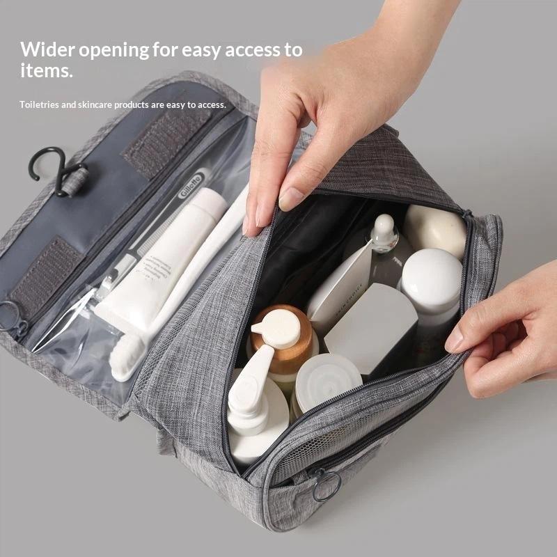 Portable Storage Bag Men Business Bag Toiletries Organizer Women Cosmetic Bag Waterproof Hanging Wash Pouch