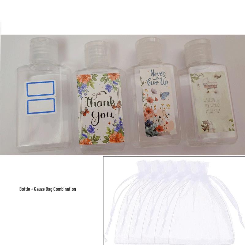 60ml PETG plastová cestovní dávkovací láhev na dezinfekci rukou