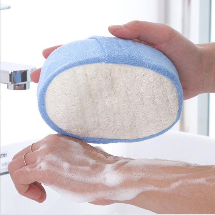 Thickened Exfoliating Loofah Bath Scrubber Towel & Sponge Set