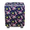Waterproof Sunproof Washing Machine Cover Dust Cover Print Flower Dryer Pattern Supplies Household Zippers Cover M3S5