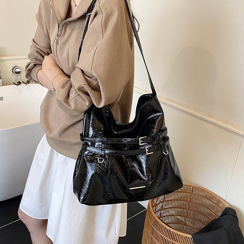 Fashion Underarm Pleated Bag Women's Autumn New Fashion Travel Oblique Span Bag Casual Shoulder Bag Women