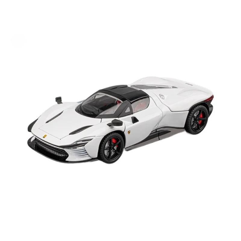 1:24  1:22 SF90XX Purosangue FVU SP3 Rafa FXXK Sport Car High Simulation Diecast Metal Alloy Model Car Sound Light Pull Back Toy