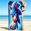 1Pc Sonic Hedgehog Adventure Beach Towel Quick Dry Multiuse For Beach Pool Gym Yoga Home Travel Christmas Halloween Xmas Gift N1214