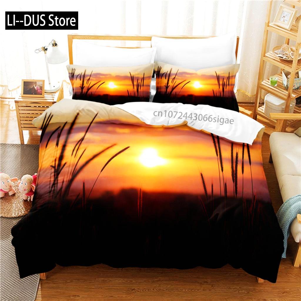 Sunset Bedding Set Duvet Cover Set 3d Bedding Digital Printing Queen Size Bedding Set Fashion Design