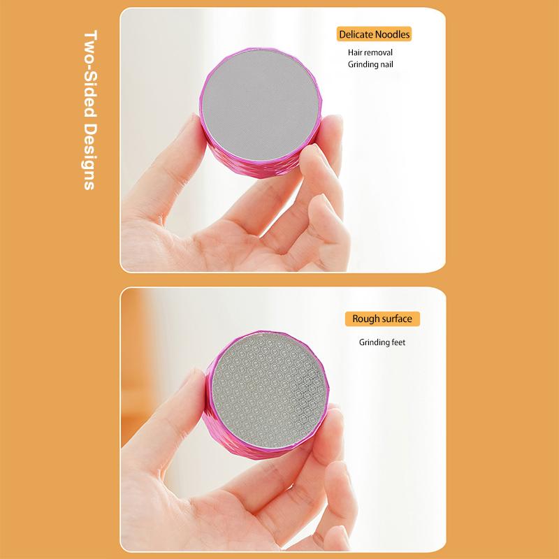 Doppelseitiges Design Nano-Glas-Haarentferner Fußpoliermaschine Tragbare praktische Körperschönheitsmaschine Fußpflegewerkzeug