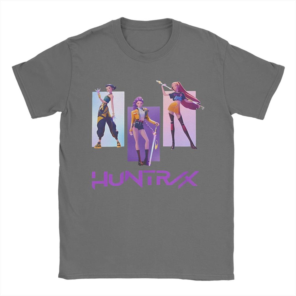 Men Women Huntrix Kpop Demon Hunters  Shirt Pure Cotton Printed T-Shirt  Clothing Outfits