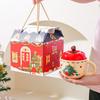 Creative Apple Christmas Ceramic Cup Mug with Lid Christmas Gift High Pretty Water Cup Gift Box Souvenir