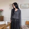 New Arrivals Open Run Women Hooded T shirT pinTuck Shirring Loose fiT