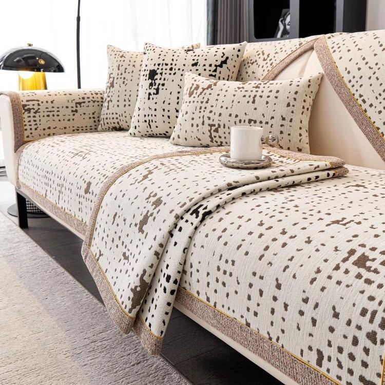 Chenier Non-Slip Sofa Cushion Universal In All Seasons New Seat Cushion Anti-Cat Scratch Light Luxury Sofa Cover Cover Cloth