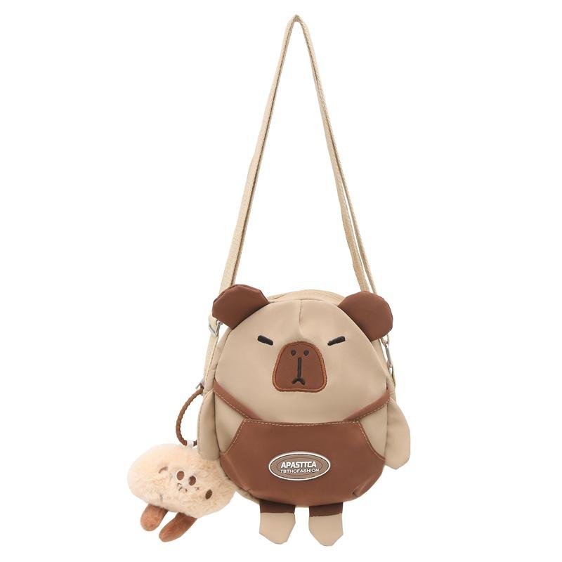 Torebka dziecięca damska torba typu crossbody torba na ramię z kreskówkowym misiem