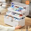 Large Capacity Family First Aid Medicine Storage Box for Home Use