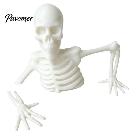 Luminous Bone Art for Landscaping Halloween Planter Skeleton Ornament, Glow-in-The-Dark Figurine, Break Through The Fluorescent Decor Night Soil Human