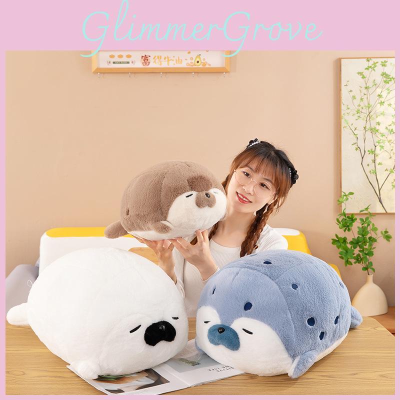Plush Seal Toy Animal Pillow Cushion Sea Birthday Gift Bedroom Doll Decoration