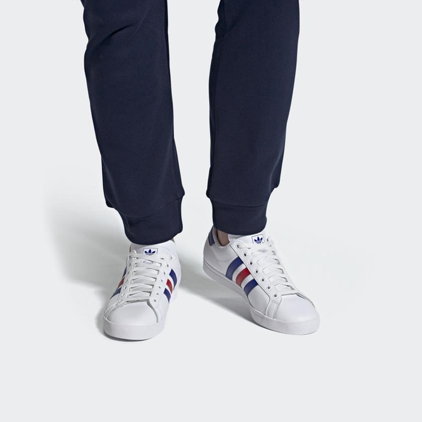 adidas Coast Star 'White Royal Scarlet' Herren EE6198